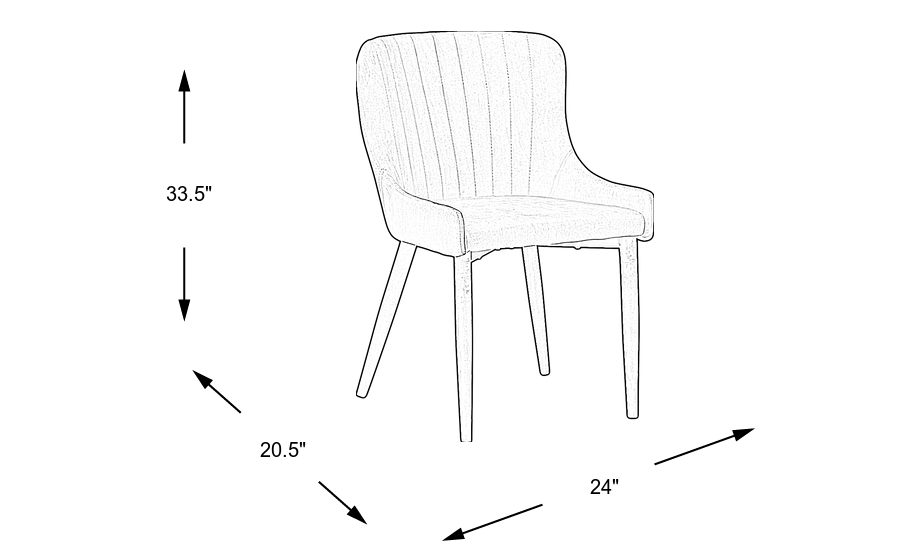 Dimension Image. Please refer to the Dimension Tab on this page for dimension details.