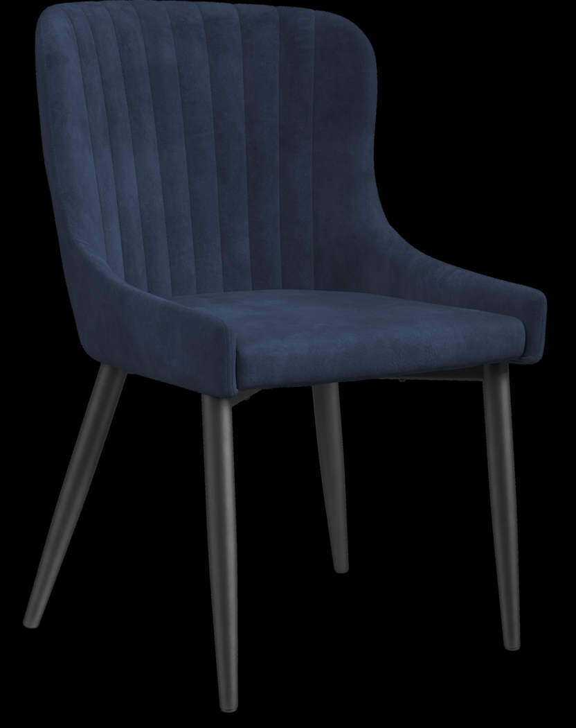 Hollybrooke Black 5 Pc Round Dining Room with Indigo Chairs - Thumbnail - Image 4