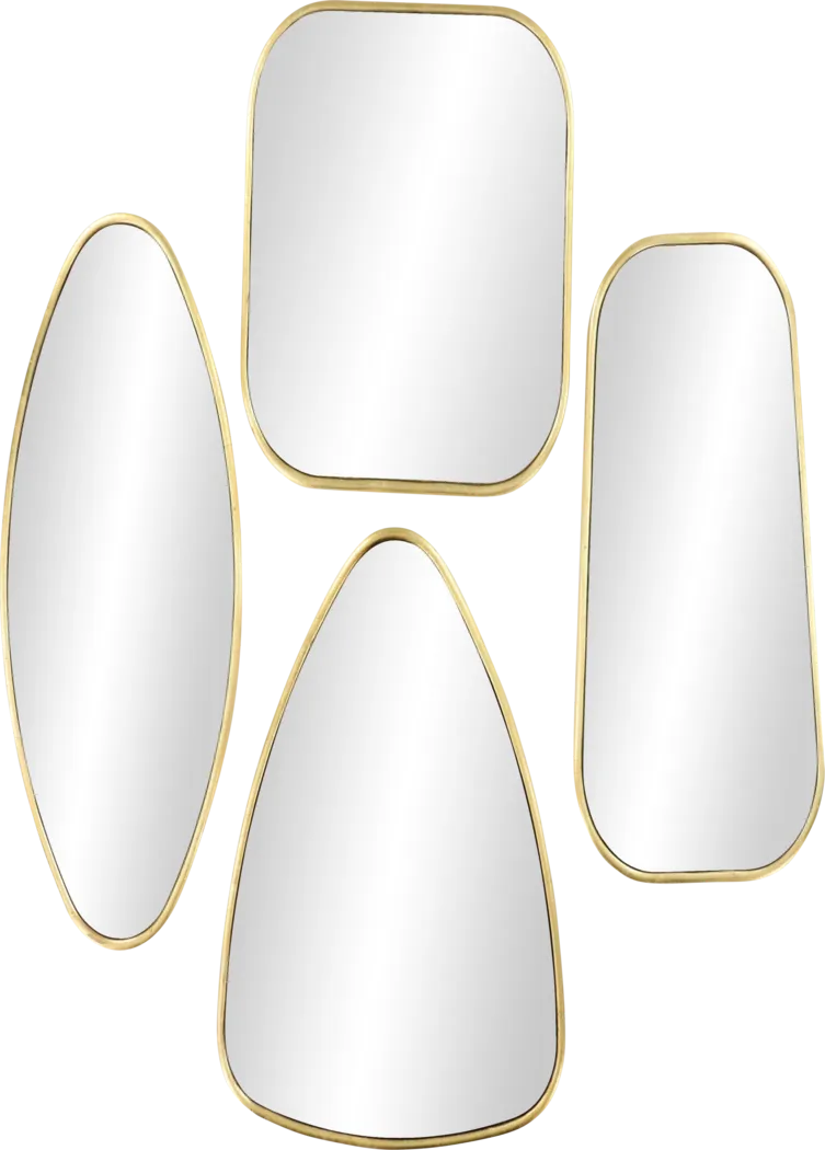 Emerys Gold Mirror, Set of 4 - Image 4