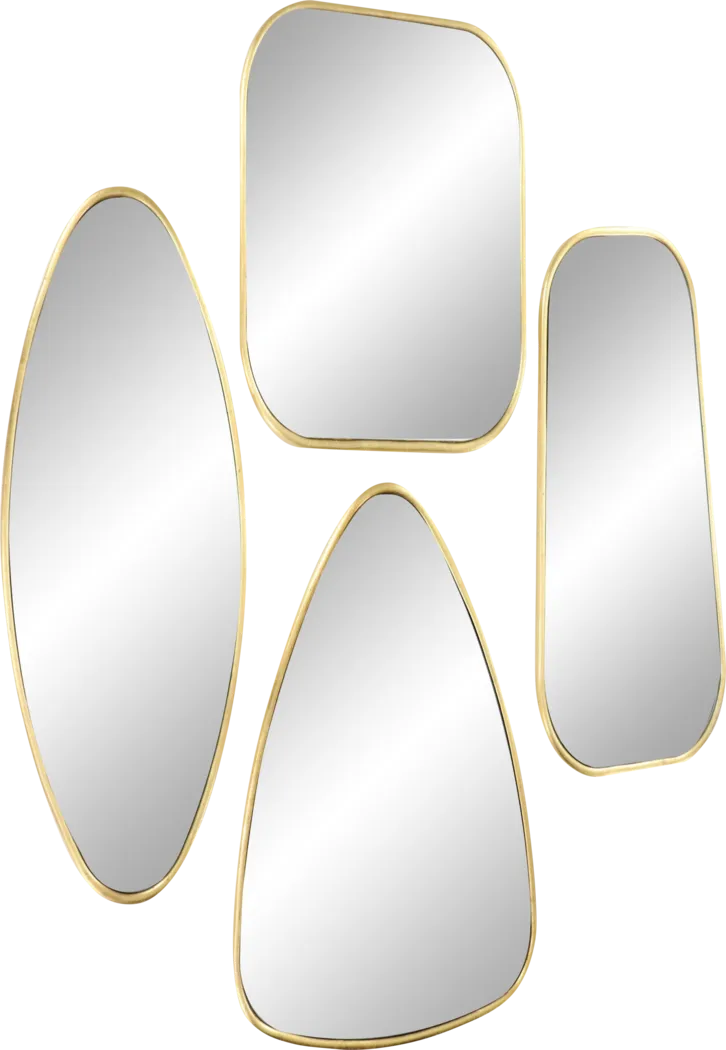 Emerys Gold Mirror, Set of 4 - Image 1