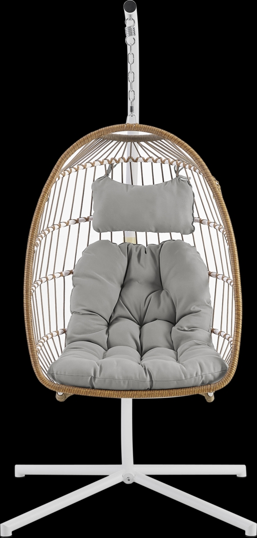 Emerywood Brown Outdoor Swinging Accent Chair - Thumbnail - Image 2