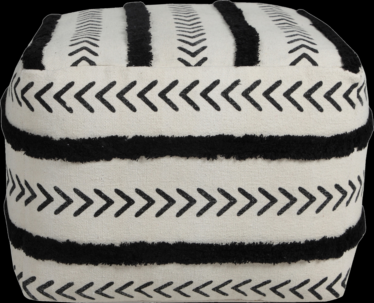 Emgen Black/White Pouf - Thumbnail - Image 8