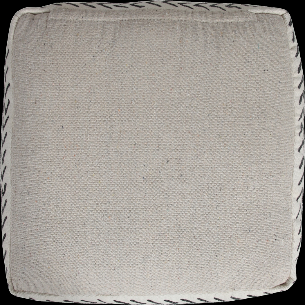 Emgen Black/White Pouf - Thumbnail - Image 9