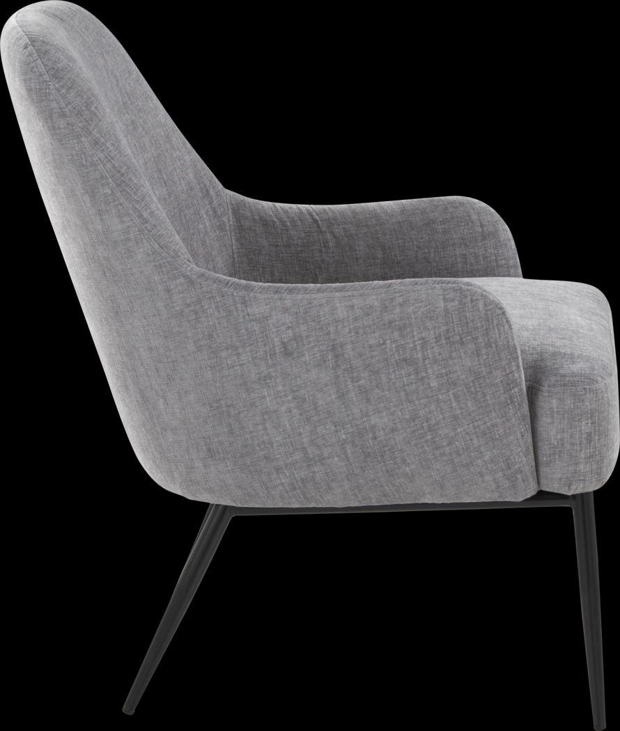 Emil Gray Accent Chair - Thumbnail - Image 7