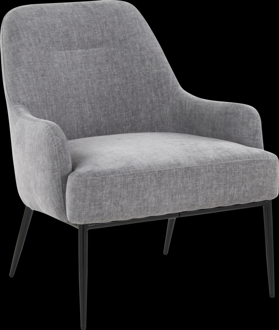 Emil Gray Accent Chair - Thumbnail - Image 1