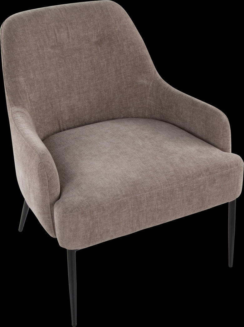 Emil Light Brown Accent Chair - Thumbnail - Image 6