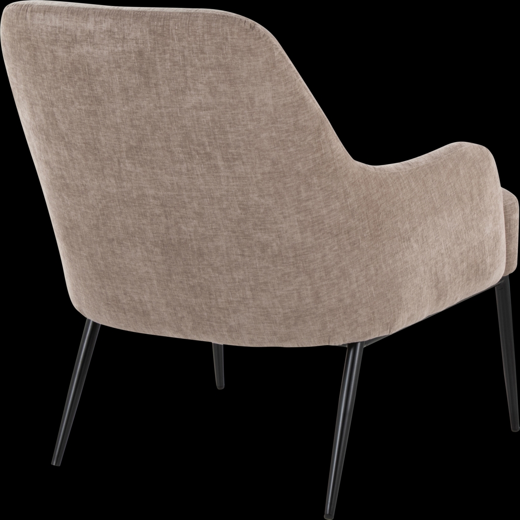 Emil Light Brown Accent Chair - Thumbnail - Image 7