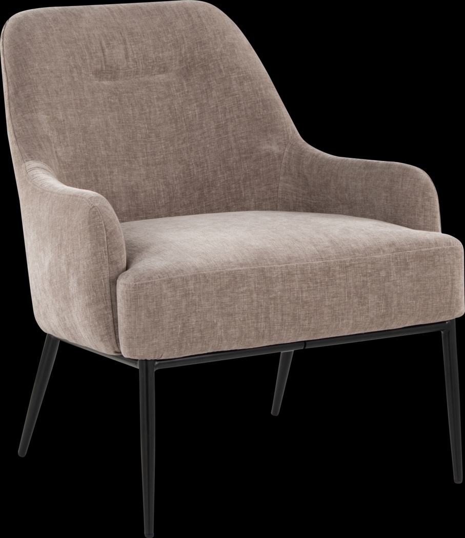 Emil Light Brown Accent Chair - Thumbnail - Image 1