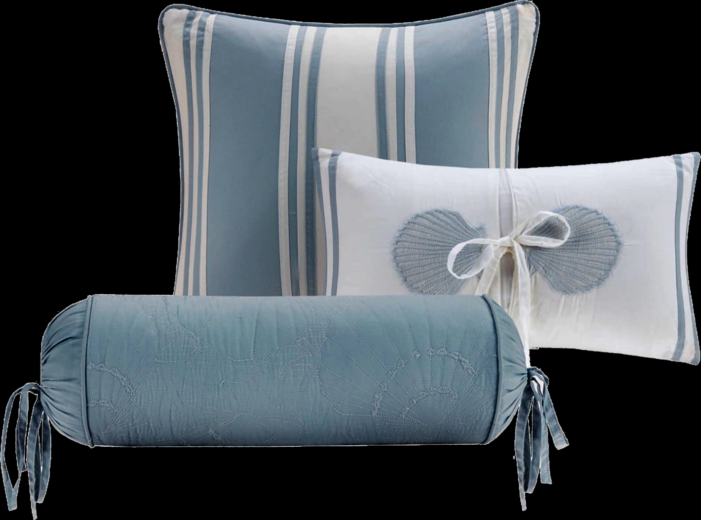 Emilisa White Cal King Comforter Set - Thumbnail - Image 5