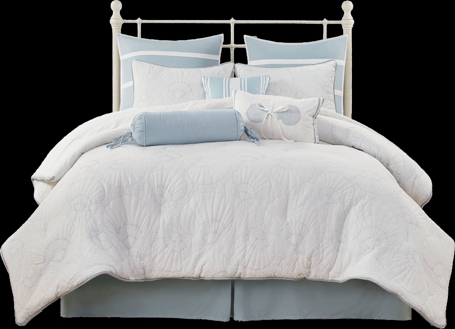 Emilisa White King Comforter Set - Thumbnail - Image 1