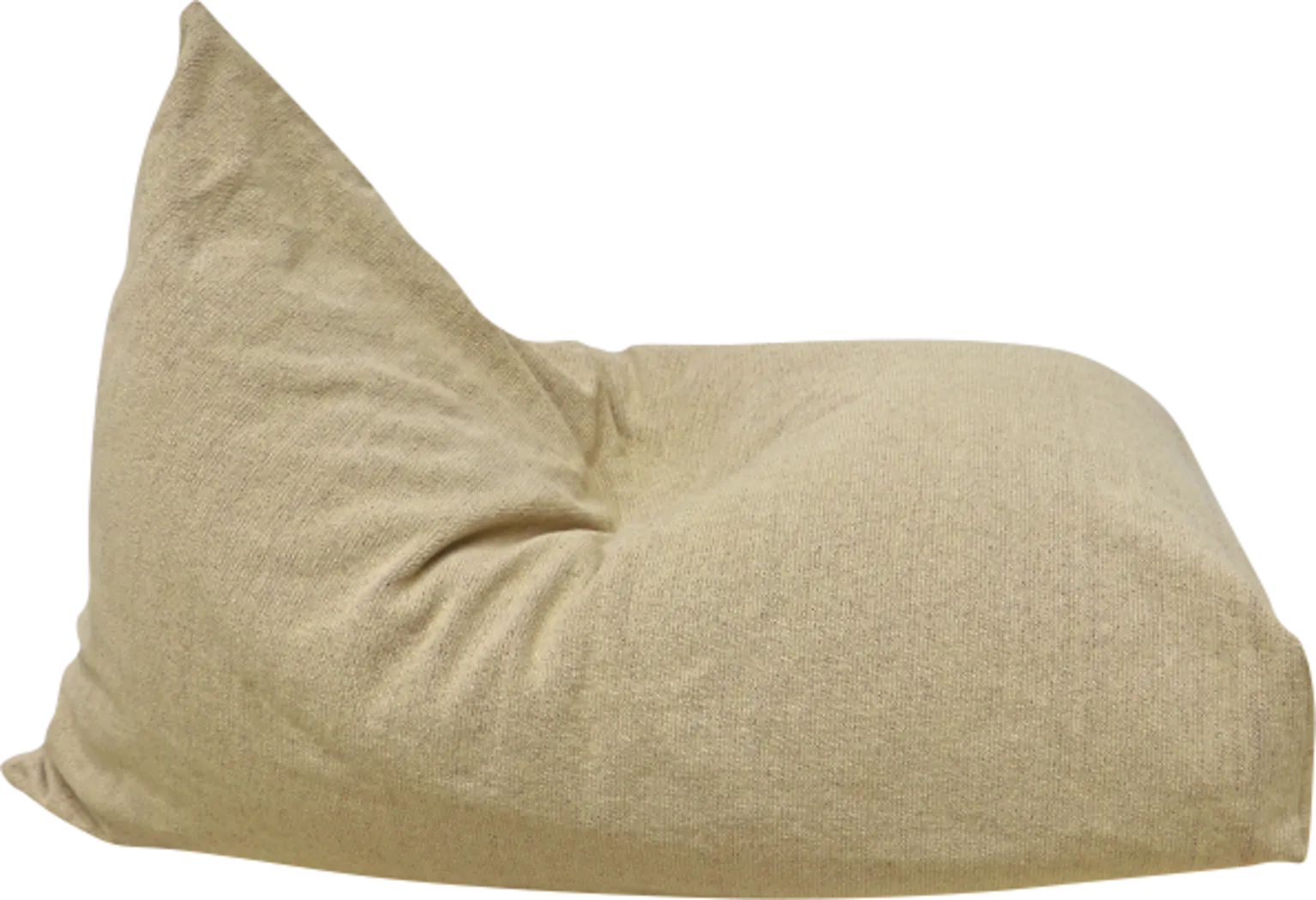 Emily Beige Bean Bag Chair - Thumbnail - Image 2