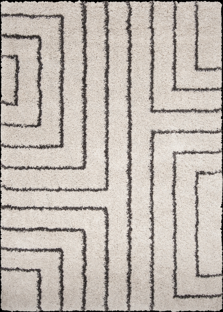Emine Cream 7'10 x 11'1 Rug - Thumbnail - Image 1