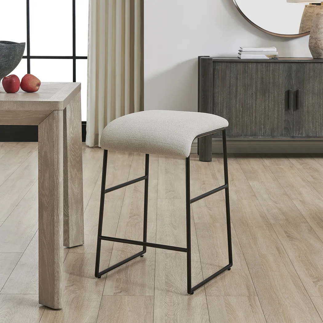 Emite White Counter Height Stool - Image 3