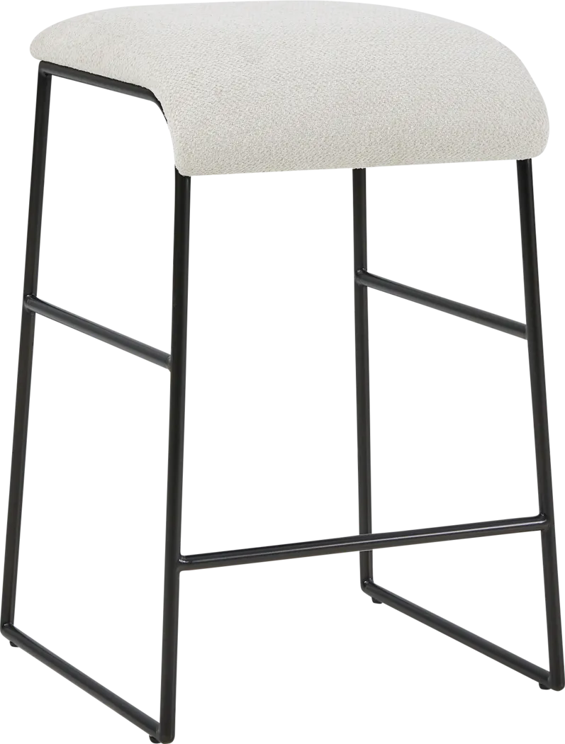 Emite White Counter Height Stool - Image 4