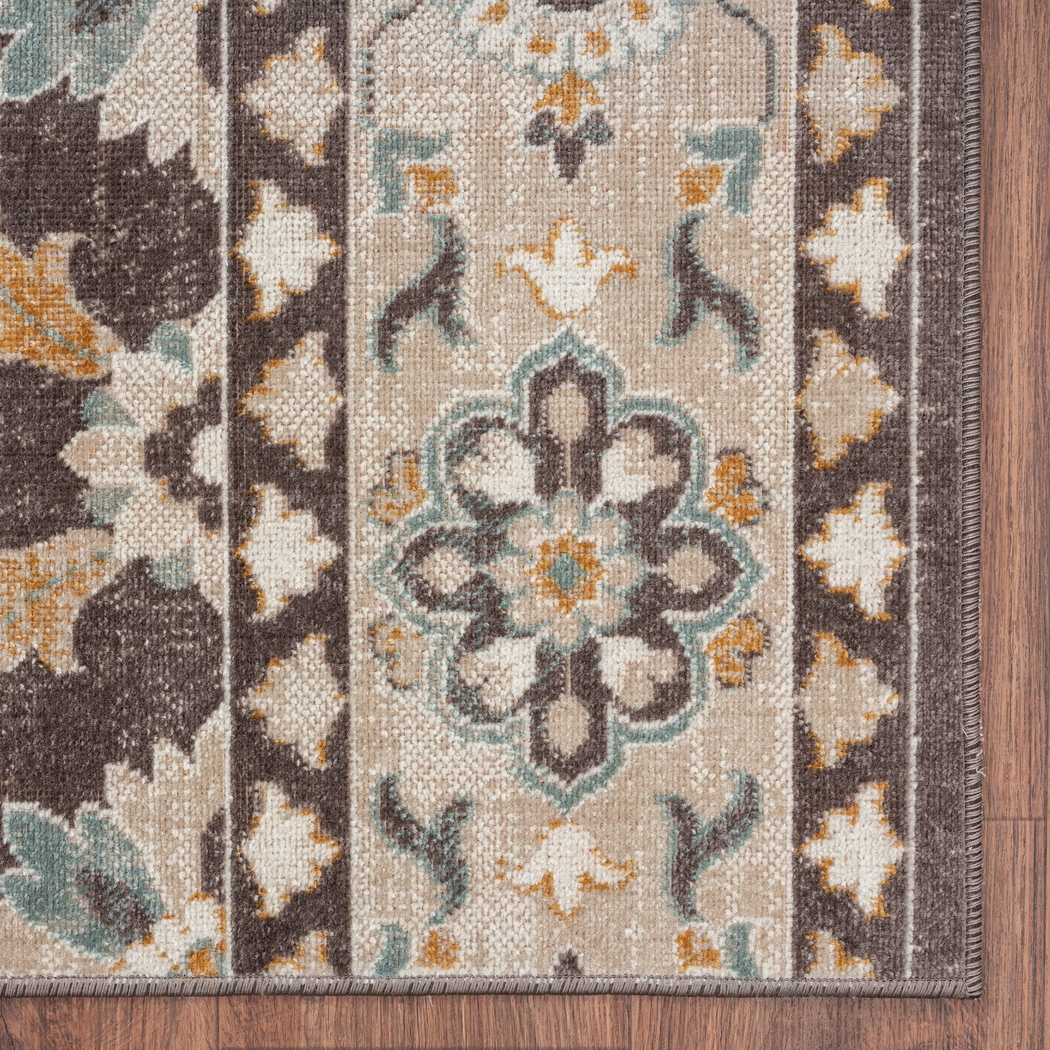 Emlodge Brown/Multi 5'3 x 7'10 Indoor/Outdoor Rug - Thumbnail - Image 4