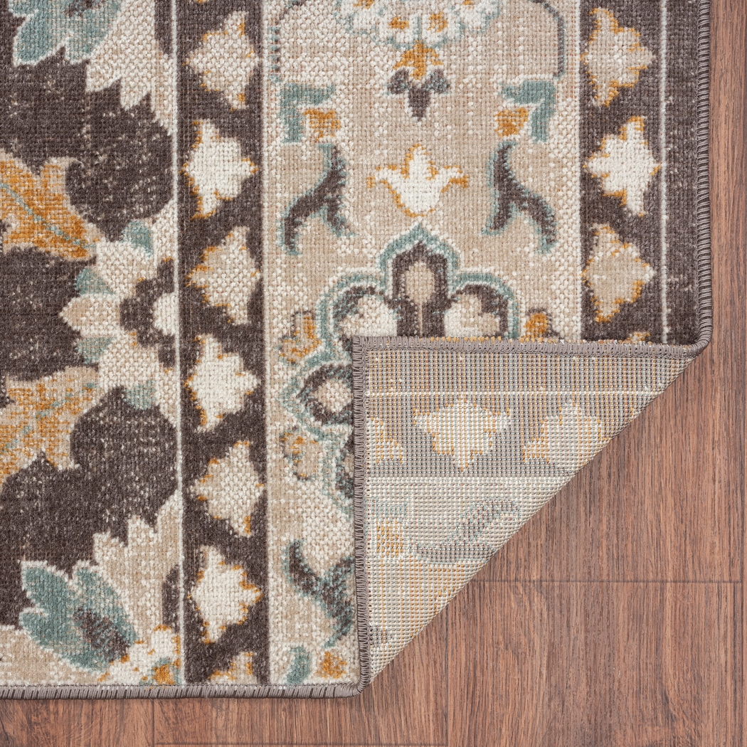Emlodge Brown/Multi 7'9 x 9'9 Indoor/Outdoor Rug - Thumbnail - Image 7