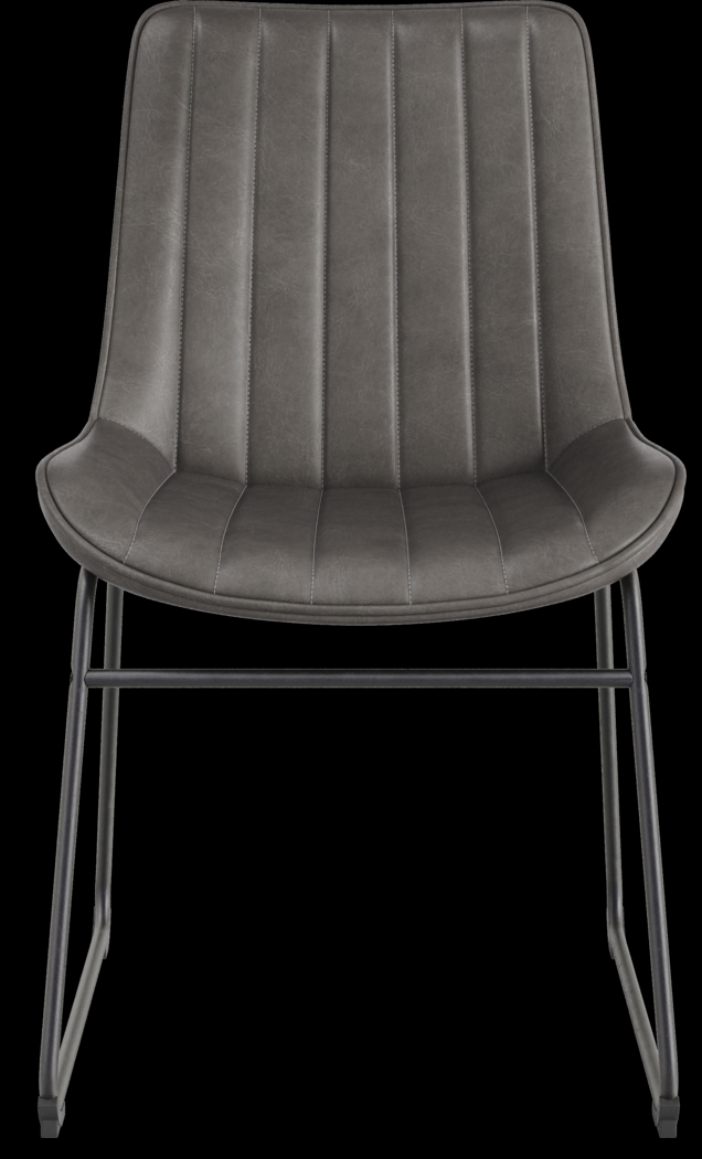 Bergen Boulevard Walnut 5 Pc Dining Room with Gray Chairs - Thumbnail - Image 6