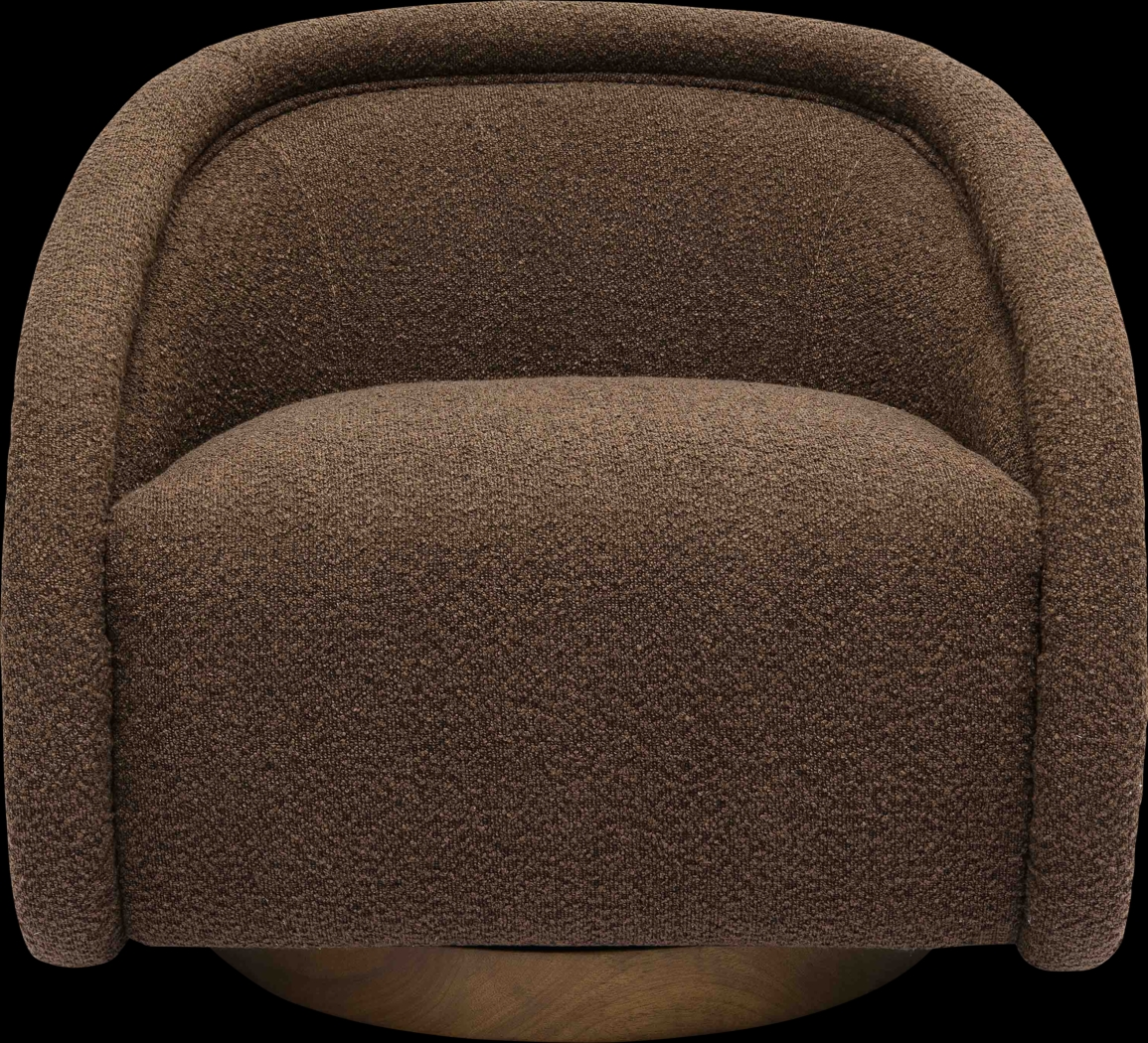 Rory Brown Swivel Accent Chair - Thumbnail - Image 3
