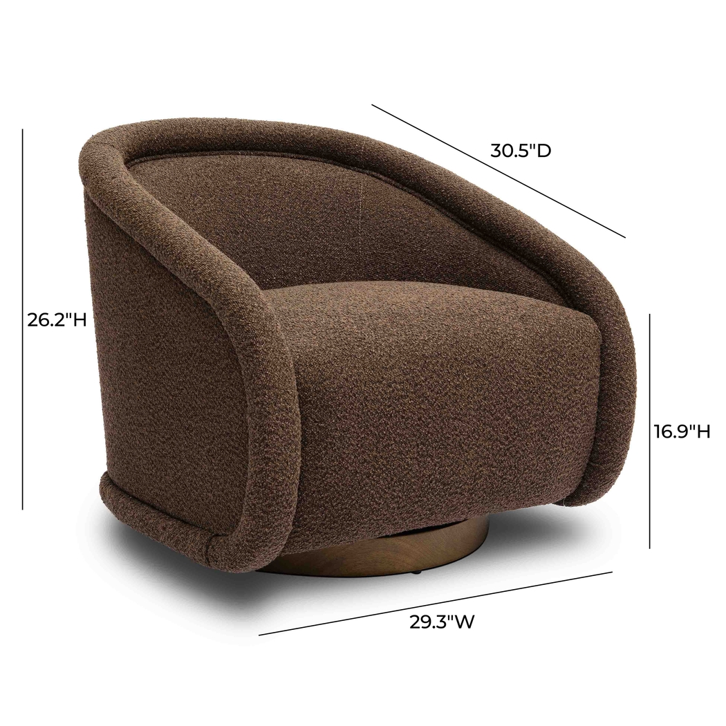Rory Brown Swivel Accent Chair - Thumbnail - Image 6