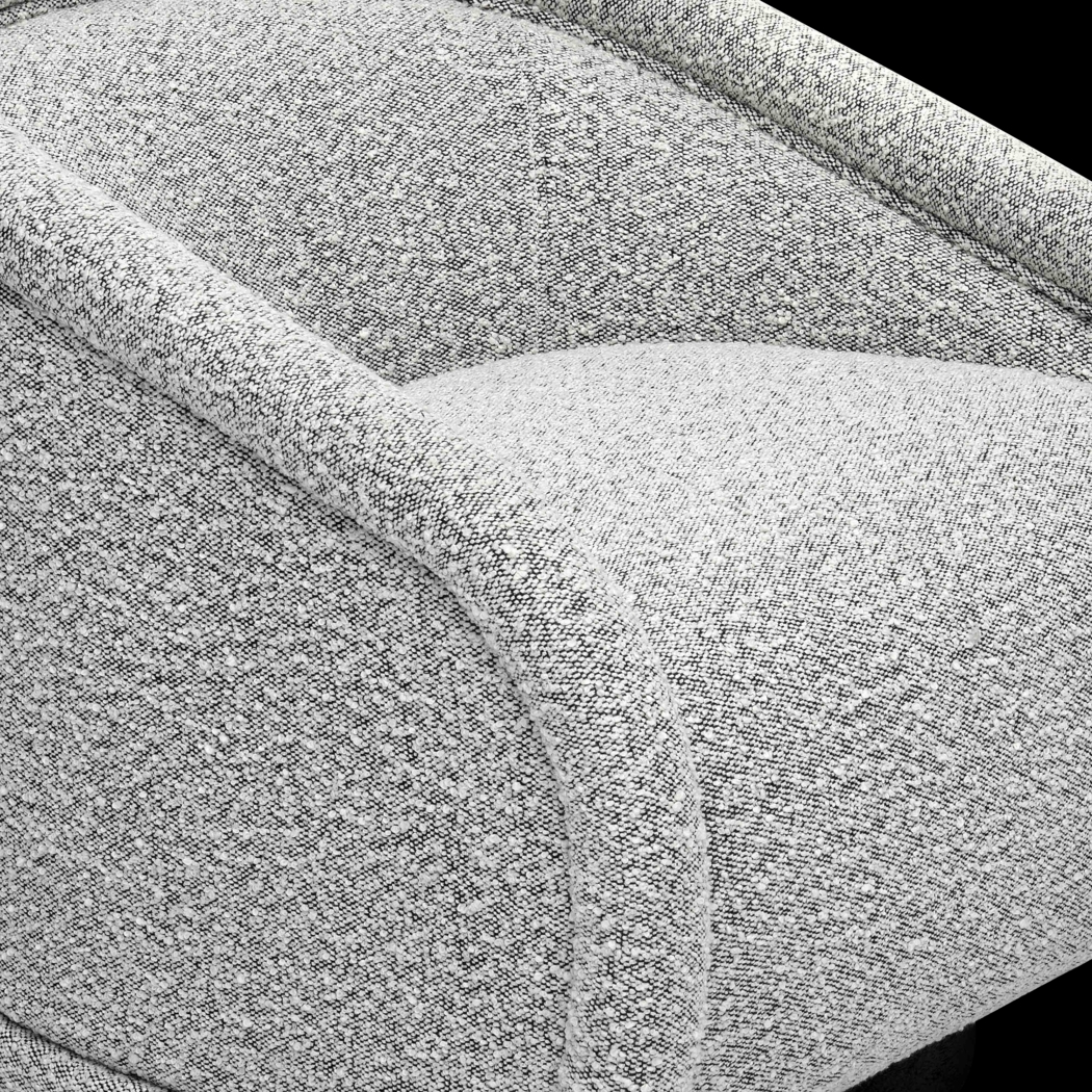 Emmamine Gray Swivel Accent Chair - Thumbnail - Image 5