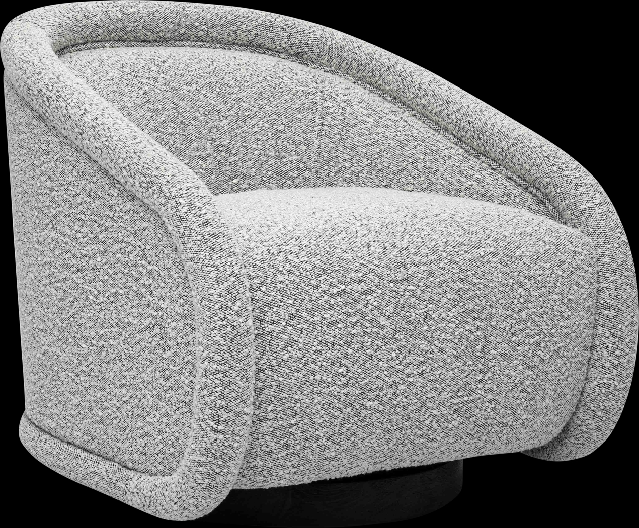 Emmamine Gray Swivel Accent Chair - Thumbnail - Image 1