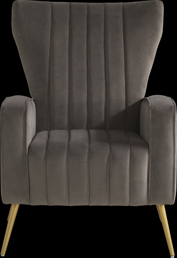 Emmanuel Gray Accent Chair - Thumbnail - Image 2