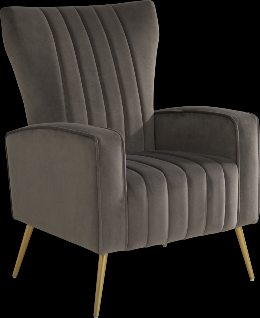 Emmanuel Gray Accent Chair - Thumbnail - Image 1