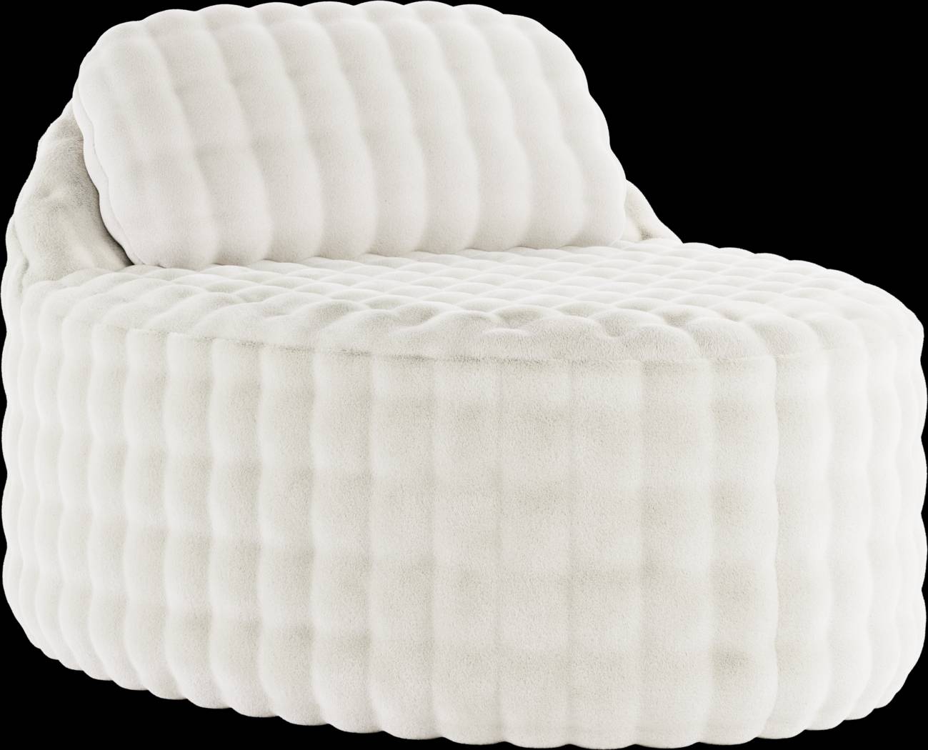 Emmeline White Accent Chaise - Thumbnail - Image 1