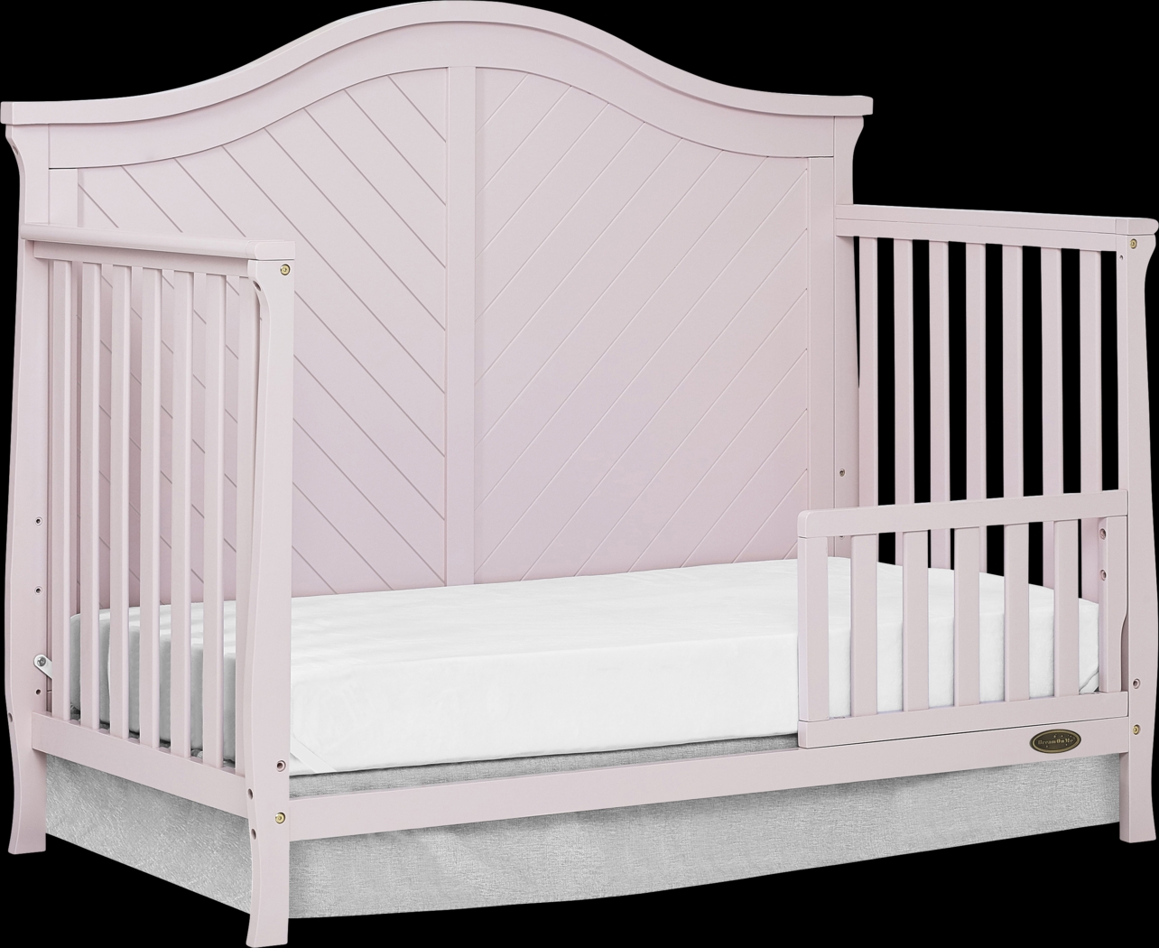 Emmiline Pink Convertible Crib - Thumbnail - Image 4