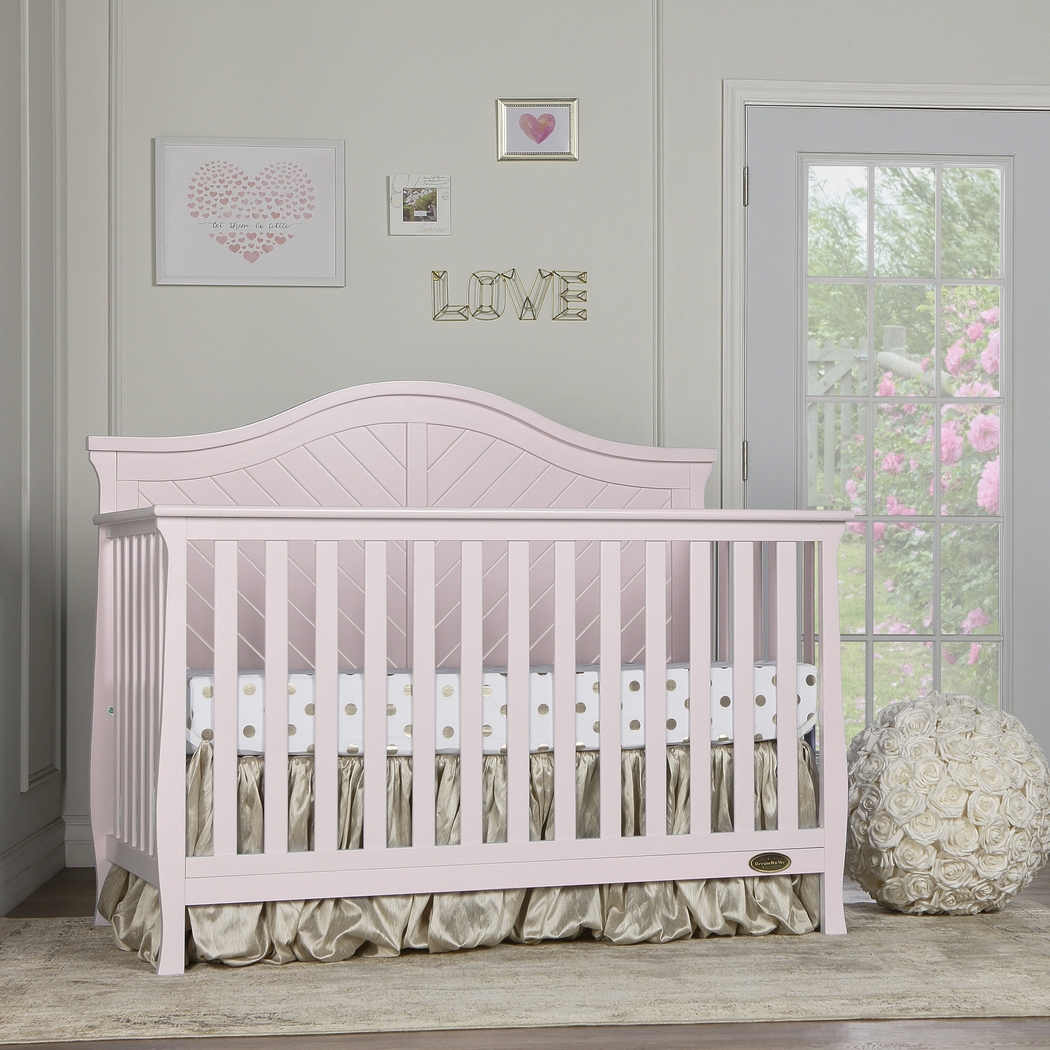 Emmiline Pink Convertible Crib - Thumbnail - Image 8