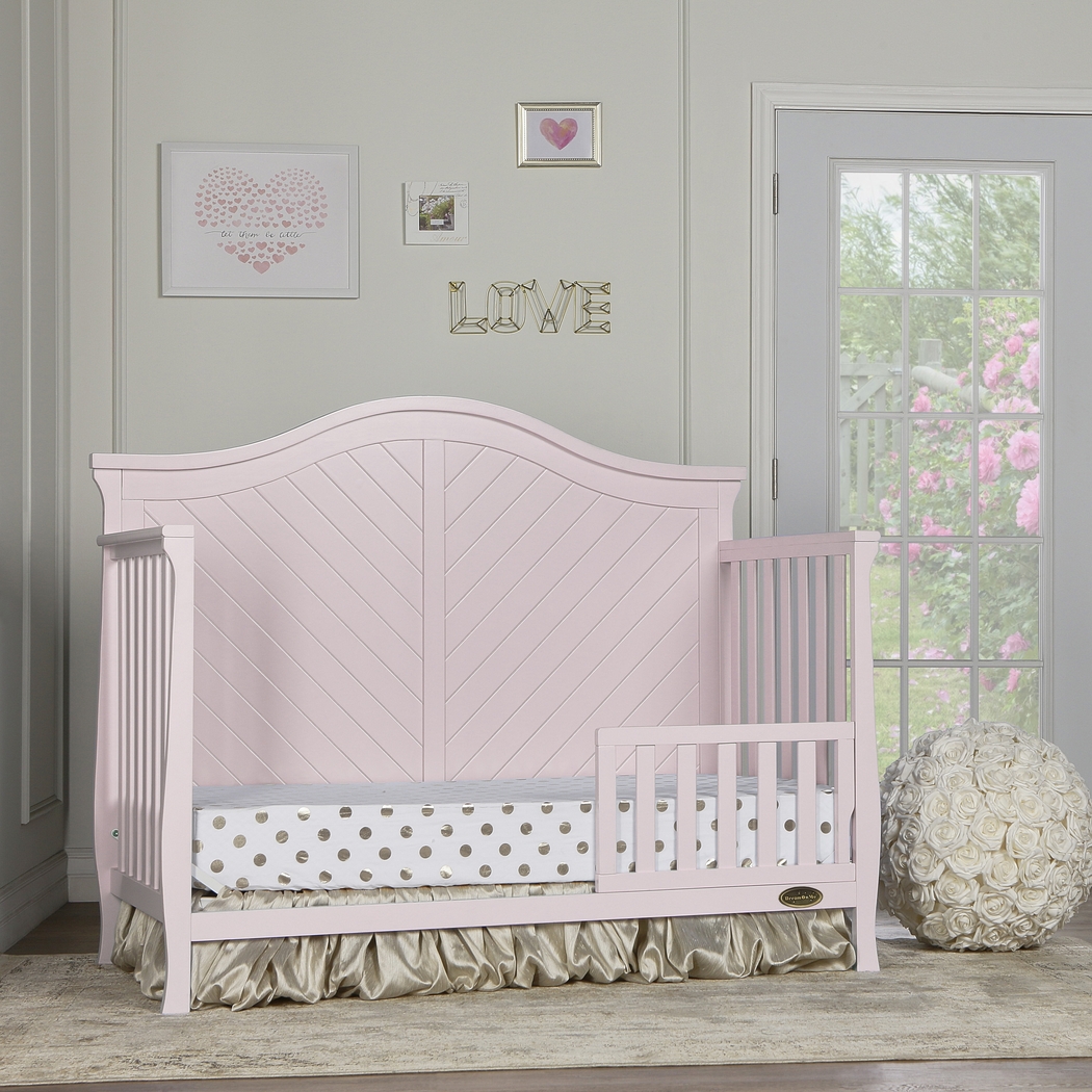 Emmiline Pink Convertible Crib - Thumbnail - Image 9
