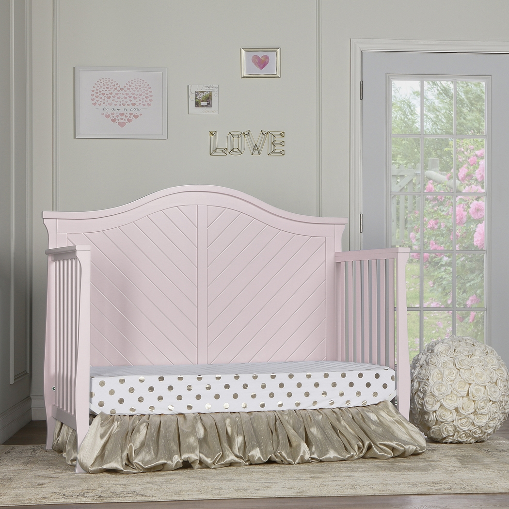 Emmiline Pink Convertible Crib - Thumbnail - Image 10