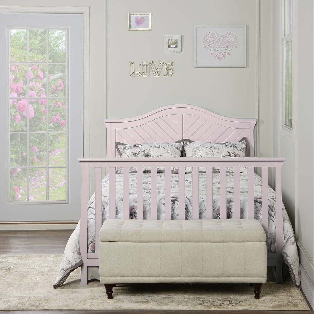 Emmiline Pink Convertible Crib - Thumbnail - Image 11