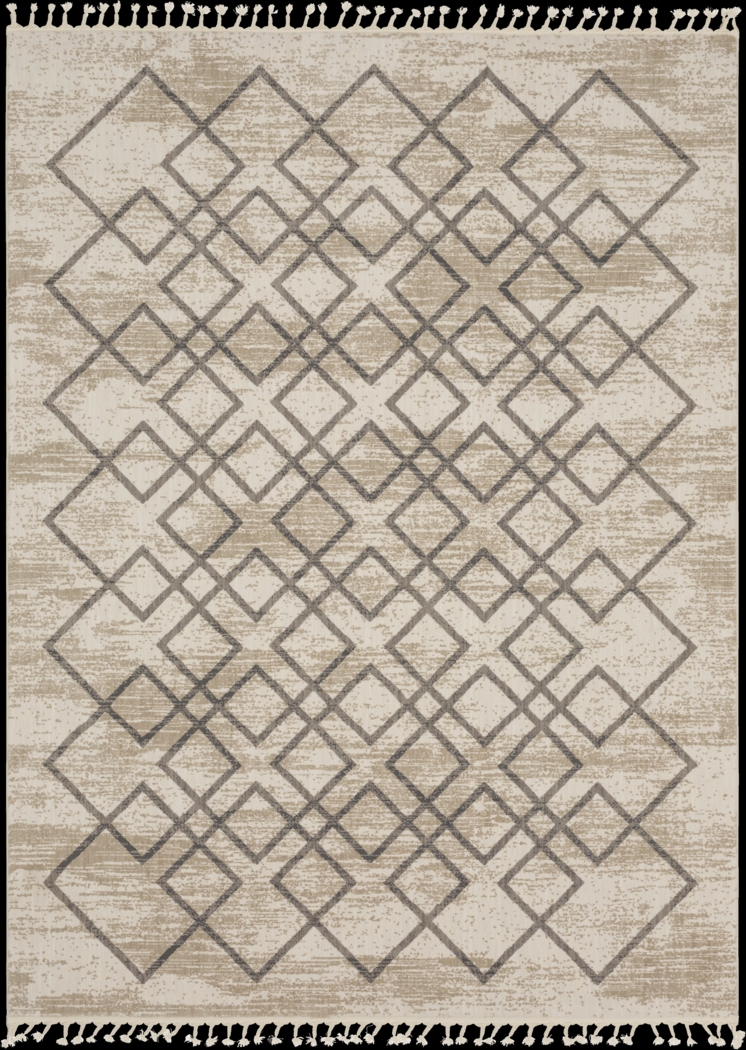 Emmis Ivory 5'3 x 7'10 Rug - Thumbnail - Image 1