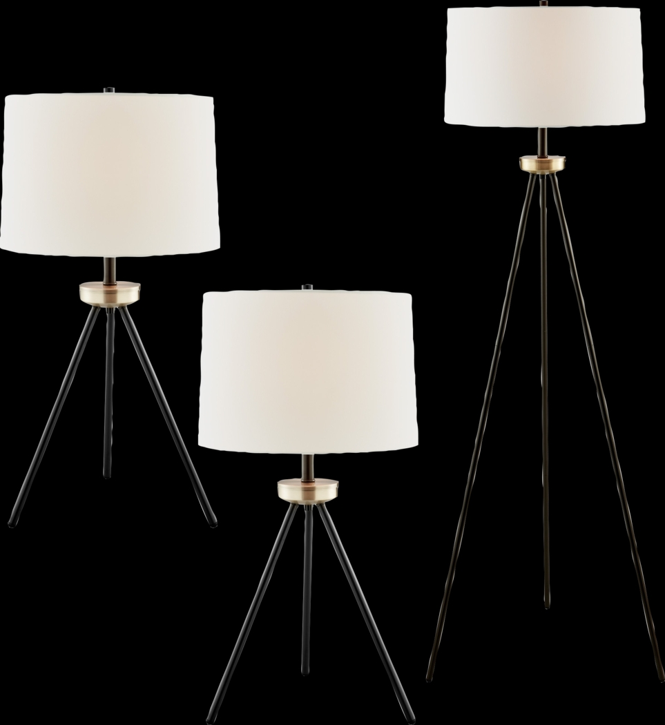 Emmons Way Bronze Table Lamps, Set of 3 - Thumbnail - Image 1