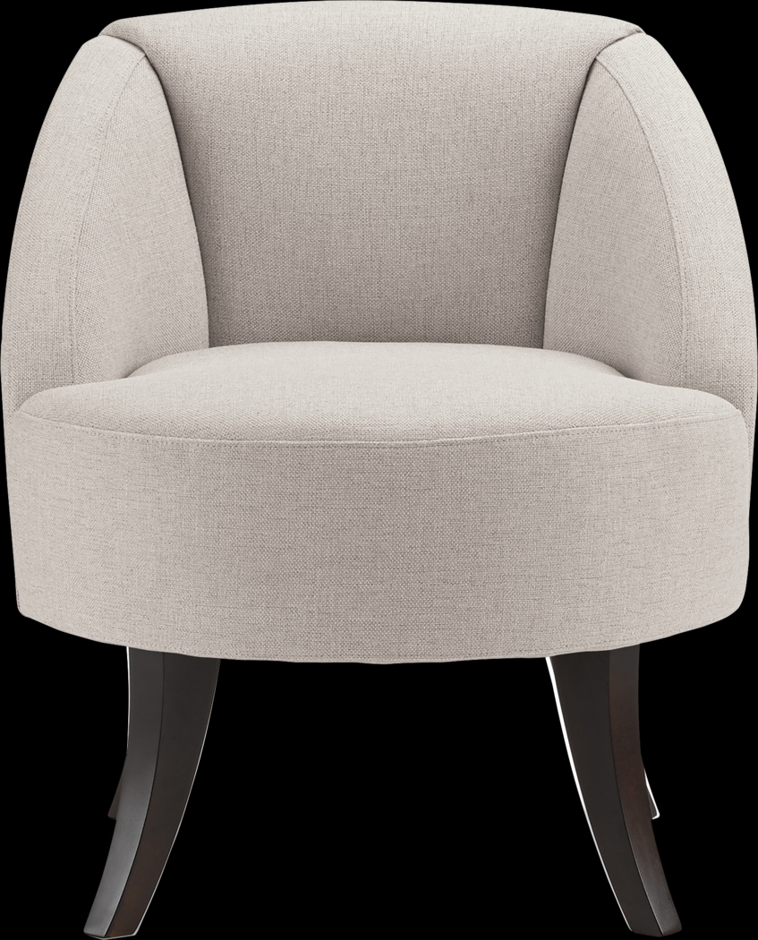 Emmorton Beige Accent Swivel Chair - Thumbnail - Image 3