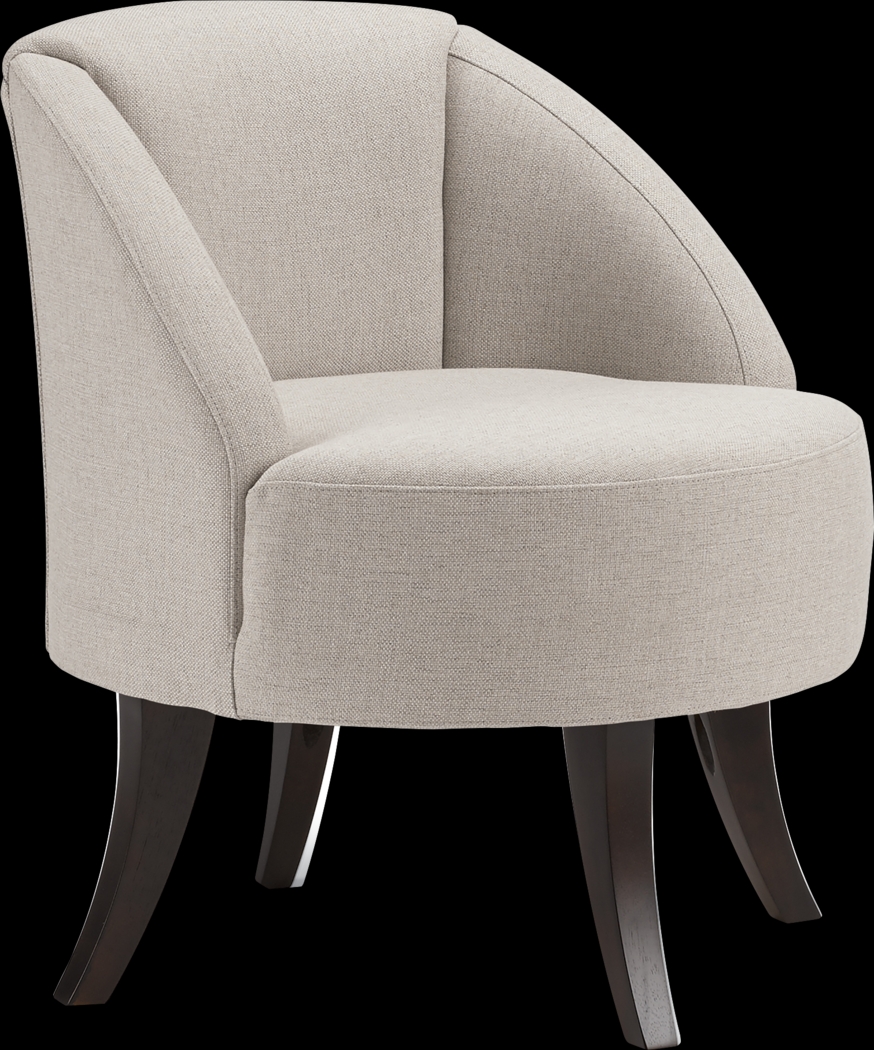 Emmorton Beige Accent Swivel Chair - Thumbnail - Image 1
