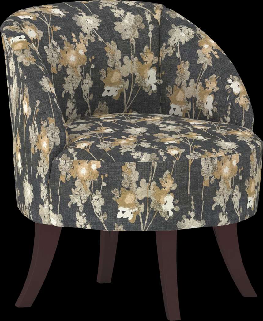 Emmorton Black Accent Swivel Chair - Thumbnail - Image 1