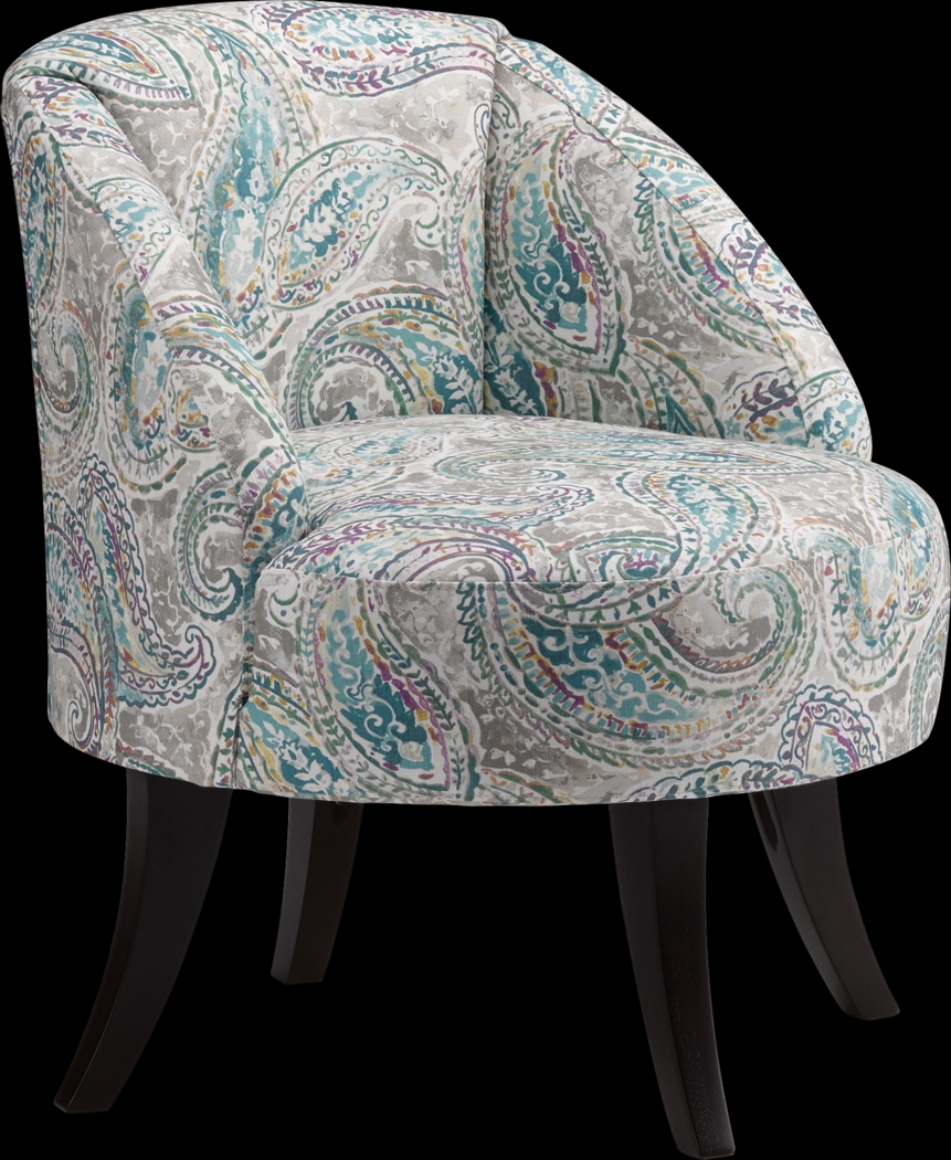 Emmorton Blue Accent Swivel Chair - Thumbnail - Image 1