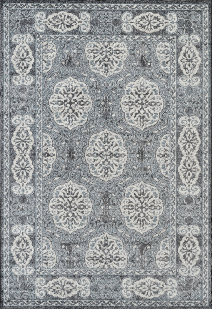 Emrawa Blue 5' x 7'6 Rug - Thumbnail - Image 1