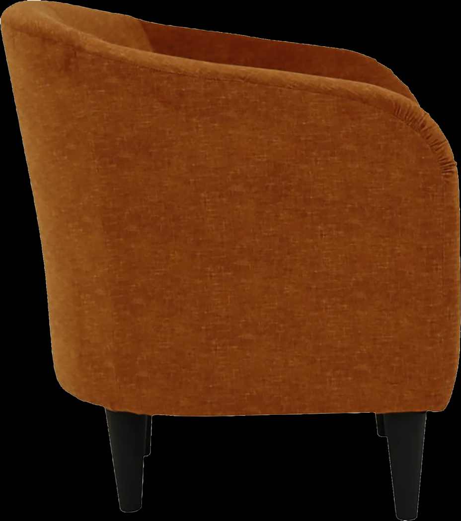 Emsabit Orange Accent Chair - Thumbnail - Image 4