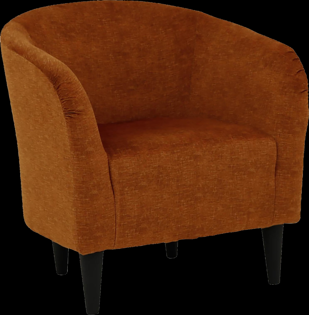 Emsabit Orange Accent Chair - Thumbnail - Image 1
