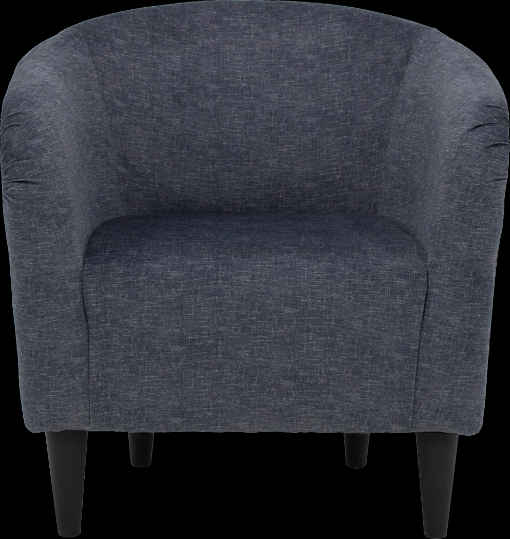 Emsabit Dark Blue Accent Chair - Thumbnail - Image 2