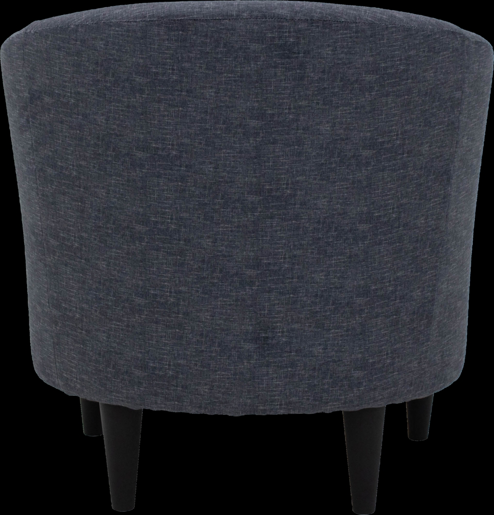 Emsabit Dark Blue Accent Chair - Thumbnail - Image 3