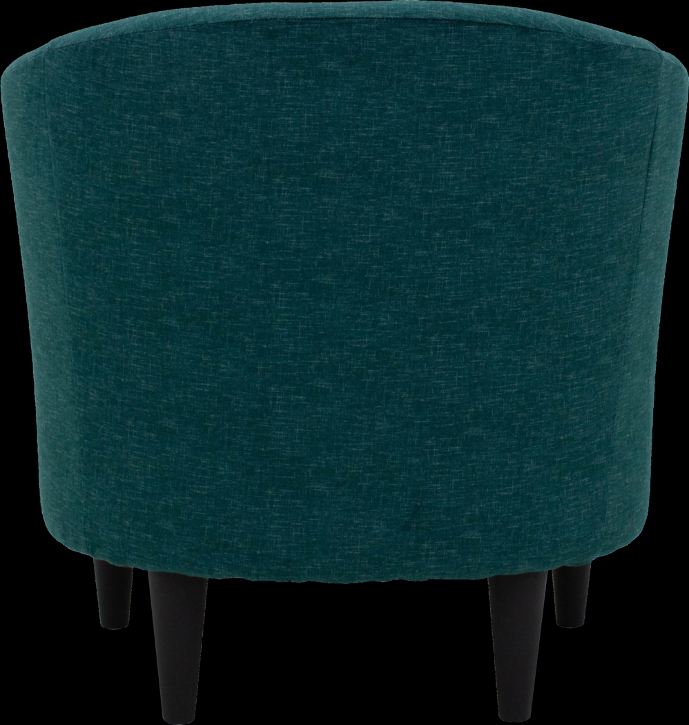 Emsabit Teal Accent Chair - Thumbnail - Image 3