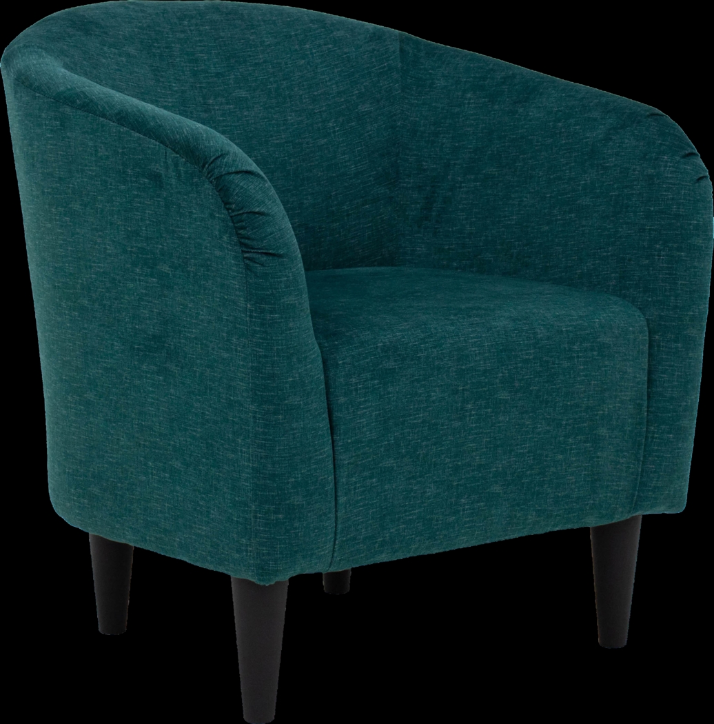 Emsabit Teal Accent Chair - Thumbnail - Image 1