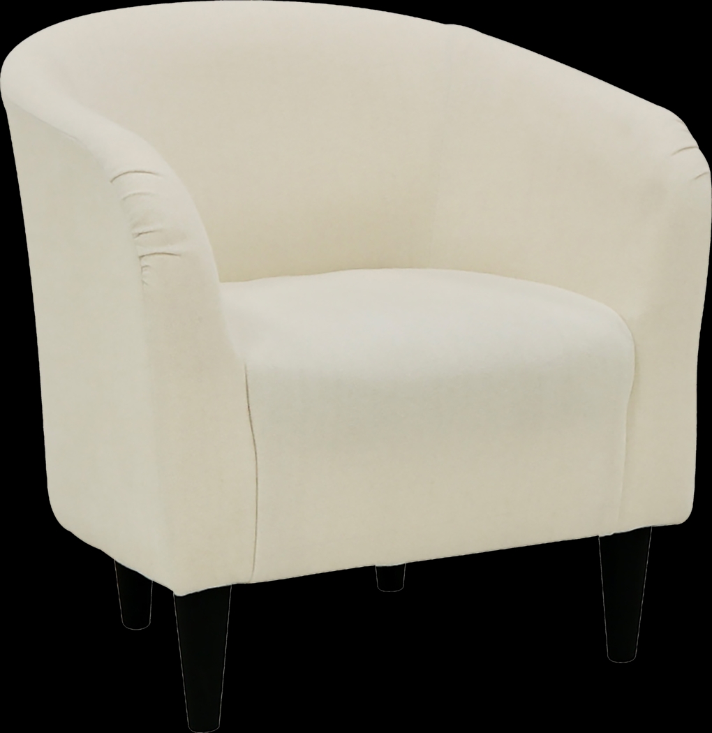 Emsabit Cream Accent Chair - Thumbnail - Image 1