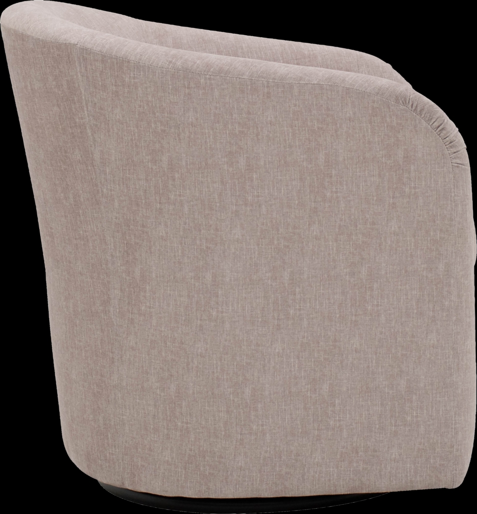 Emsabit I Pink Swivel Accent Chair - Thumbnail - Image 4