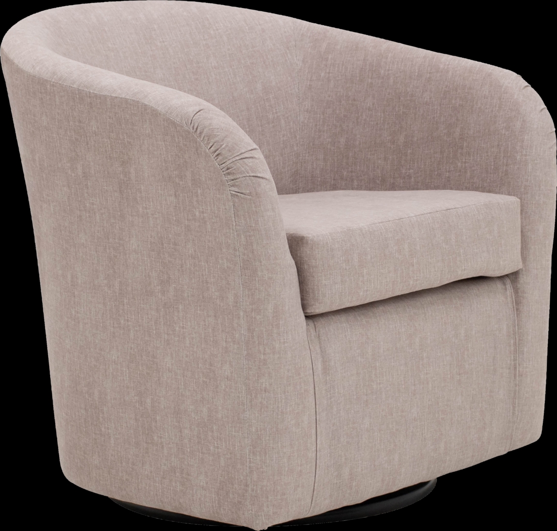 Emsabit I Pink Swivel Accent Chair - Thumbnail - Image 1