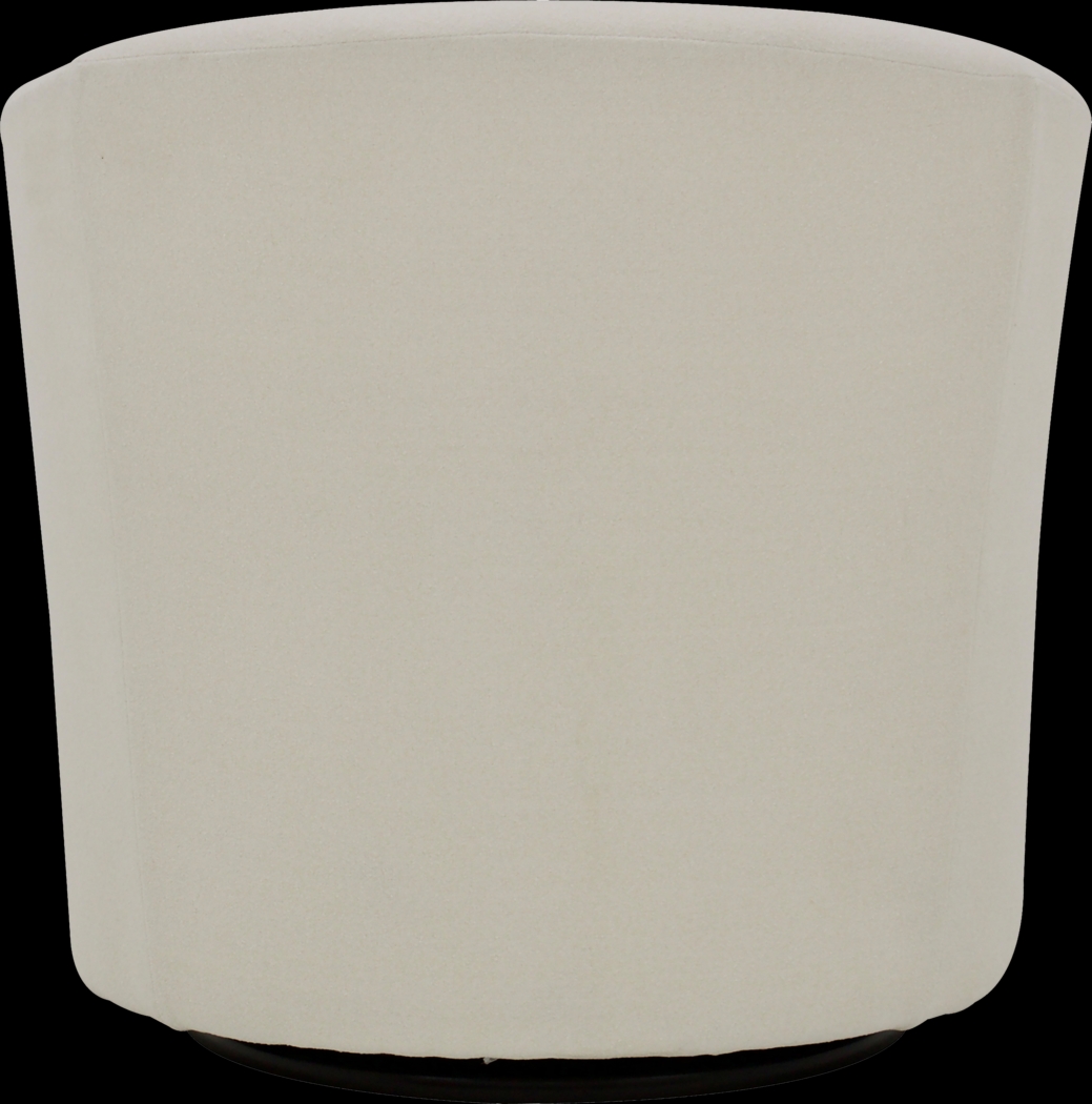 Emsabit II Cream Swivel Accent Chair - Thumbnail - Image 3